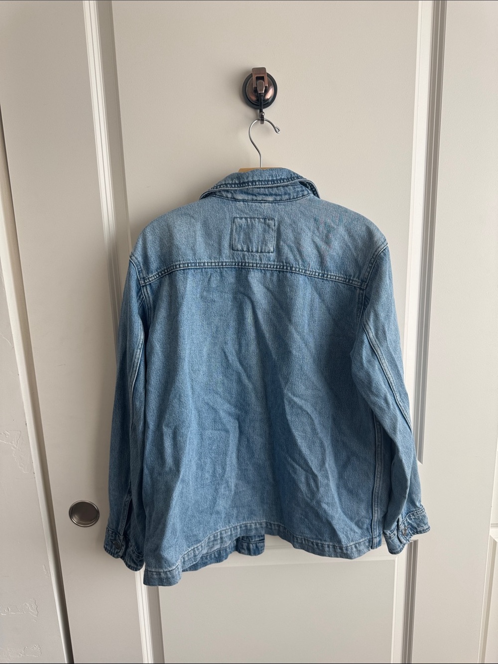 Old Navy Light Blue Denim Chore Jacket with Pockets - Picture 2 of 2